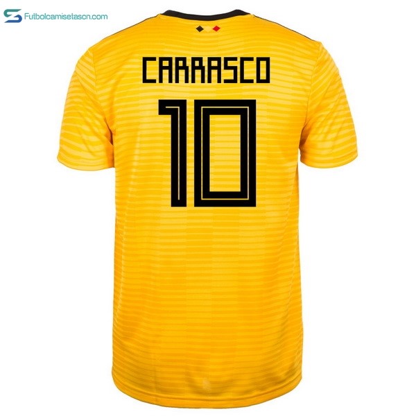 Camiseta Belgica 2ª Carrasco 2018 Amarillo
